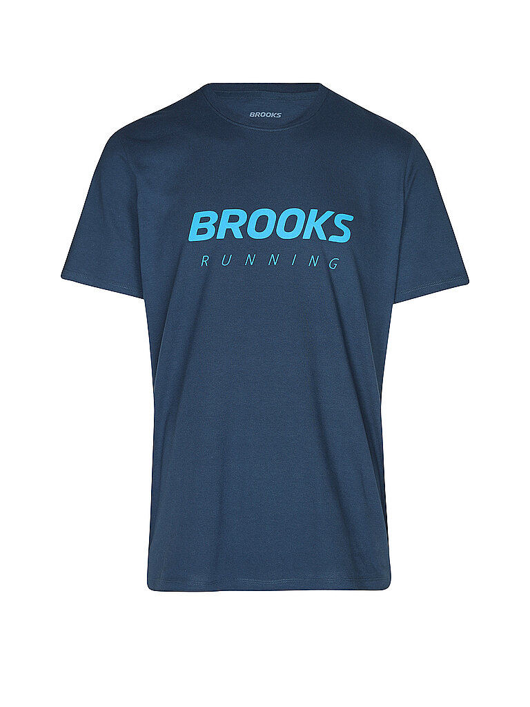 BROOKS Herren Laufshirt Graphic dunkelblau | S