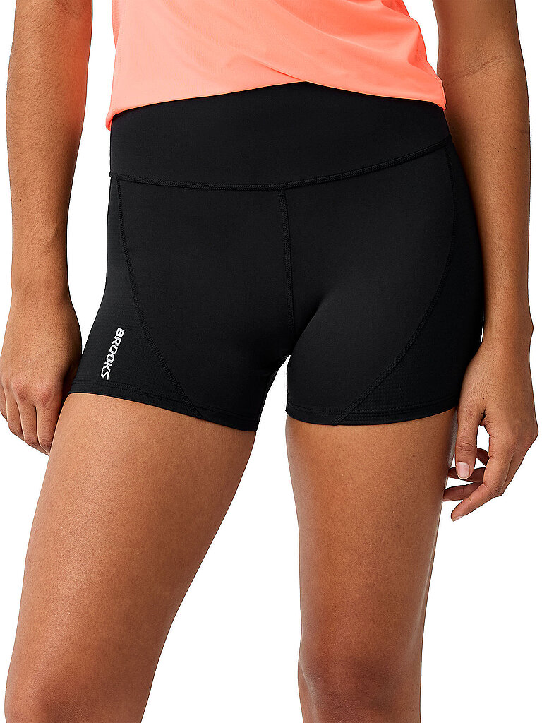 BROOKS Damen Laufshorts Dash Cooling schwarz | S — Bild 2