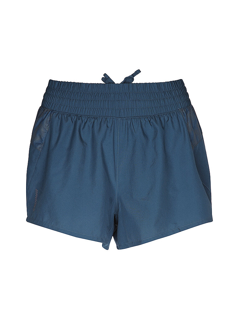BROOKS Damen Laufshorts Dash Reflective blau | L