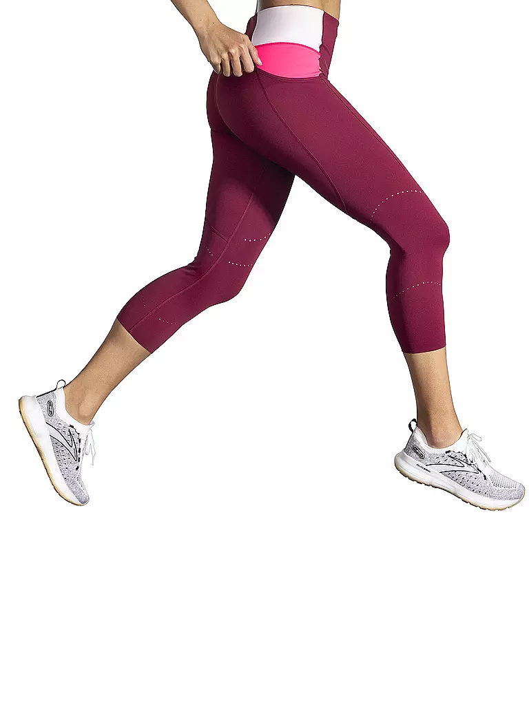 BROOKS | Damen 3/4 Lauftight Method | beere