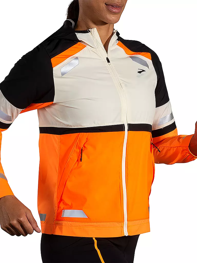 BROOKS | Damen Laufjacke Run Visible 2.0 | weiss