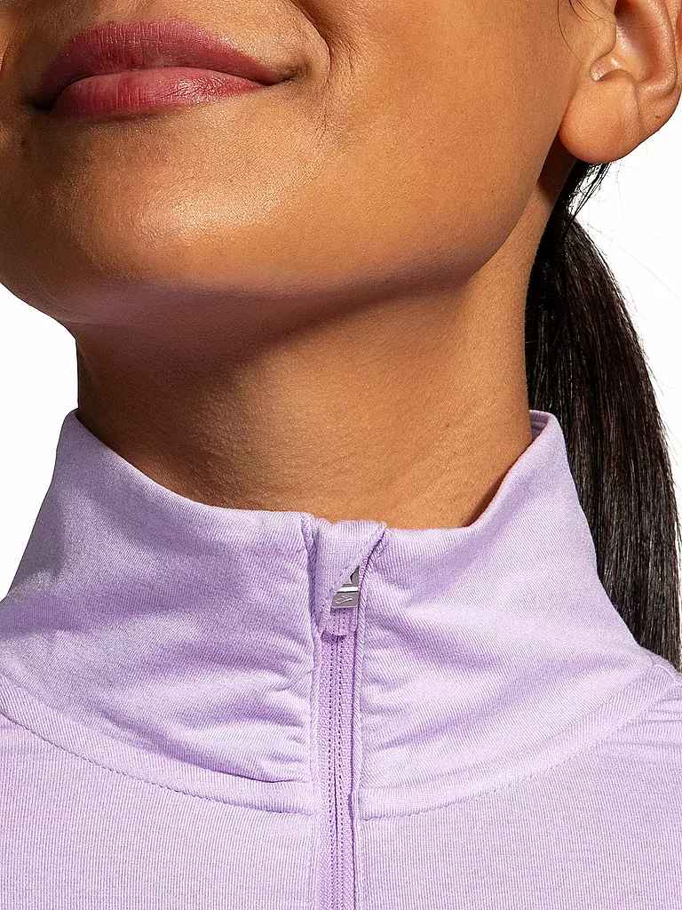 BROOKS | Damen Laufshirt Dash 1/2 Zip 2.0 | lila