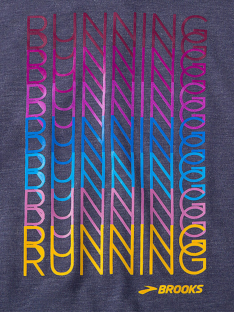 BROOKS | Damen Laufshirt Distance Graphic | blau