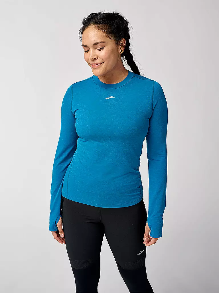 BROOKS | Damen Laufshirt High Point | blau
