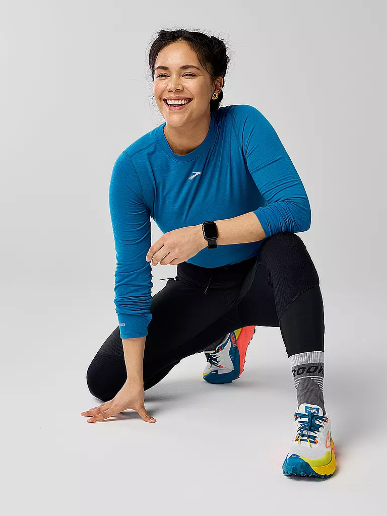 BROOKS | Damen Laufshirt High Point | blau
