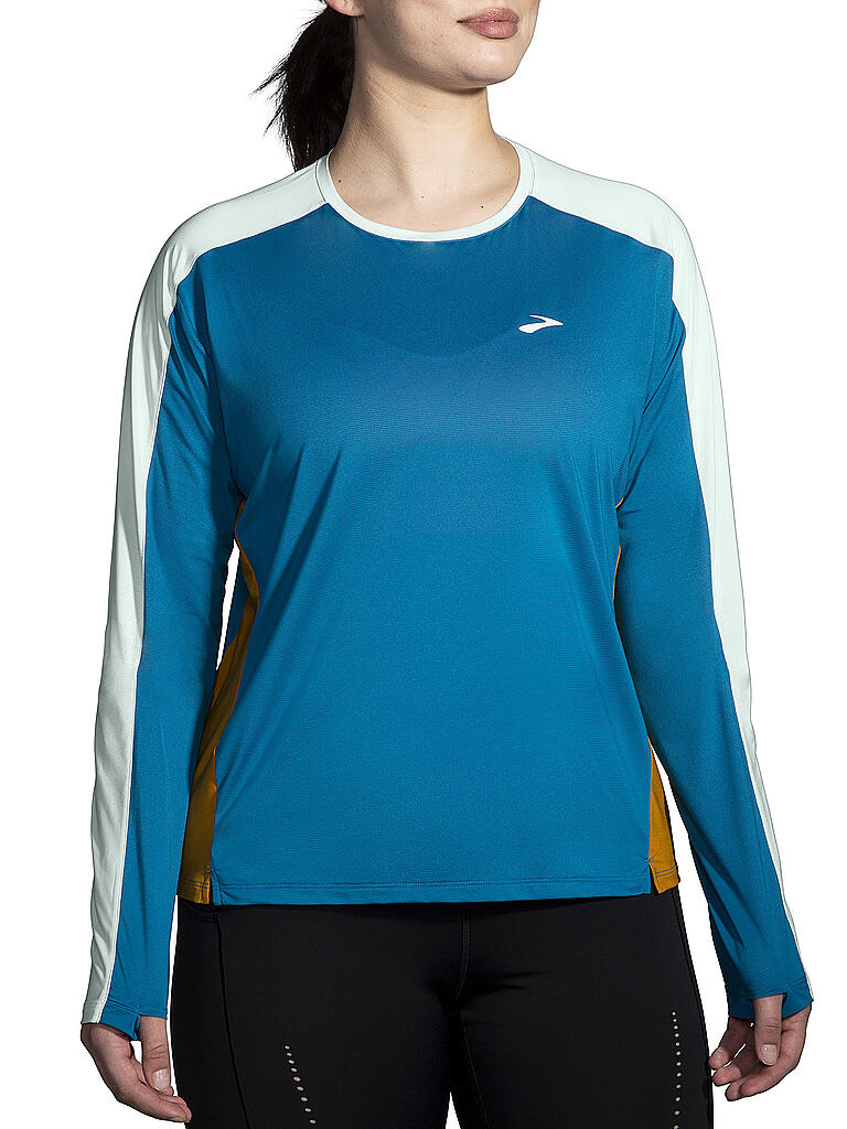 BROOKS | Damen Laufshirt Sprint Free 2.0 LS | blau