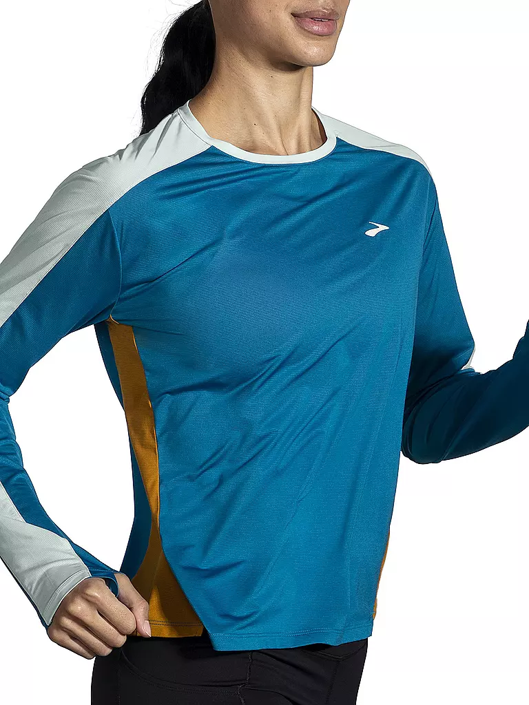 BROOKS | Damen Laufshirt Sprint Free 2.0 LS | blau