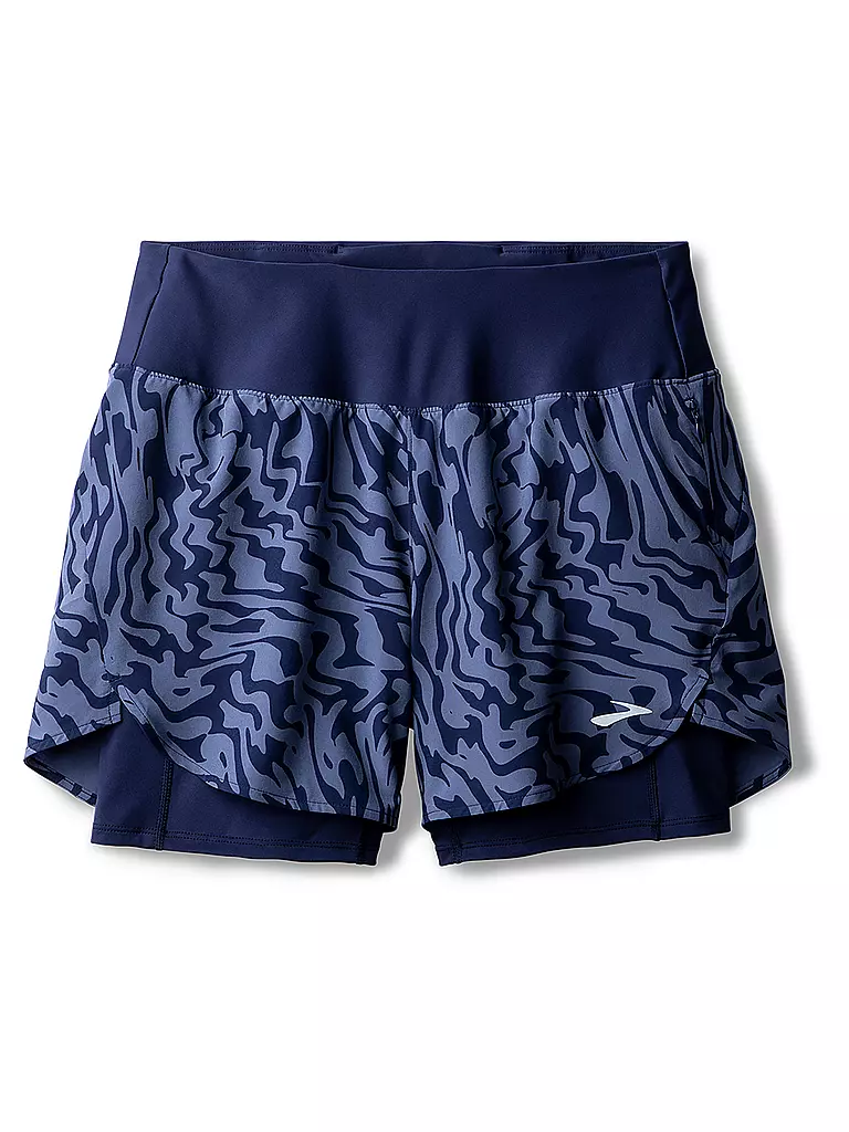 BROOKS | Damen Laufshort Chaser 5 2in1 2.0 | blau