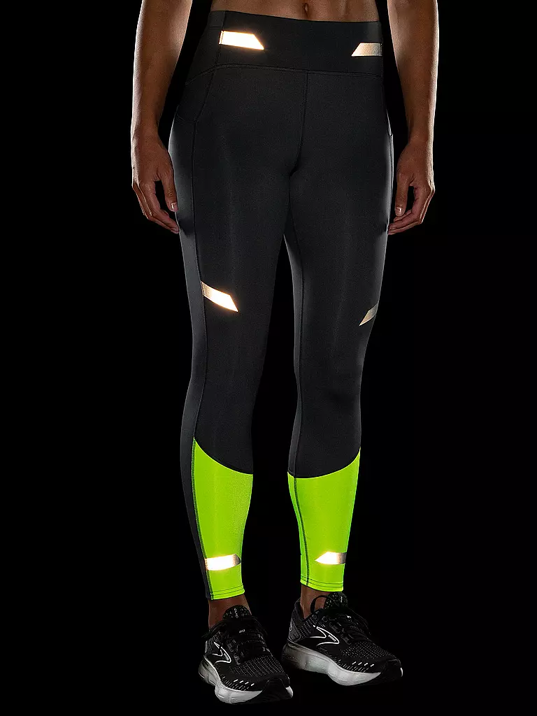 BROOKS | Damen Lauftight Run Visible Tight | grau