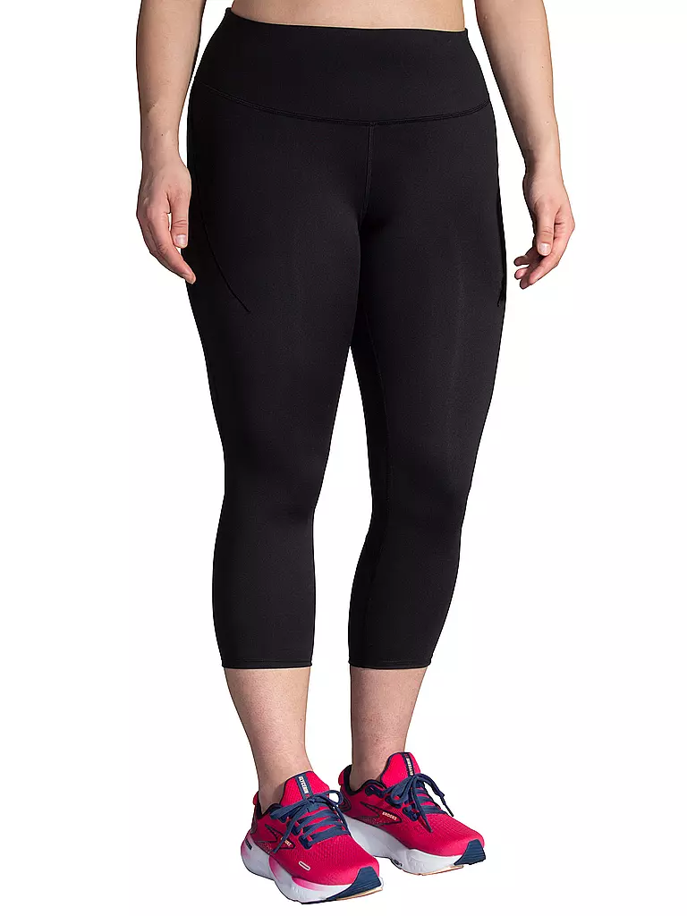 BROOKS | Damen Lauftight Spark Capri | schwarz