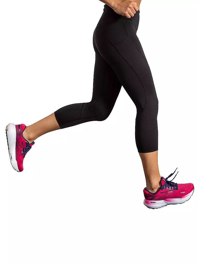 BROOKS | Damen Lauftight Spark Capri | schwarz