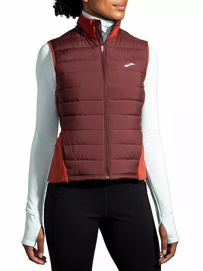 BROOKS | Damen Laufweste Shield Hybrid Vest 2.0 | rot