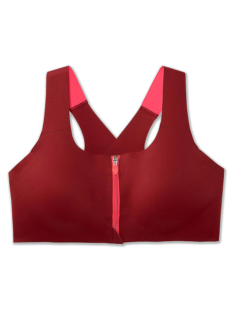 BROOKS | Damen Sport-BH Crossback Zip High Support | rot