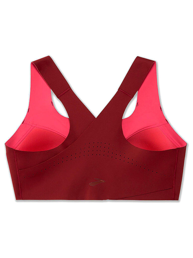 BROOKS | Damen Sport-BH Crossback Zip High Support | rot