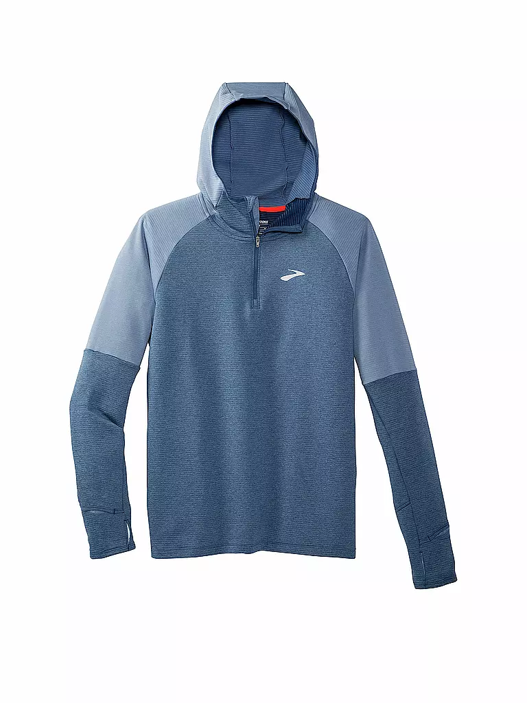 BROOKS | Herren Laufhoodie Notch Thermal Hoodie 2.0 | hellblau