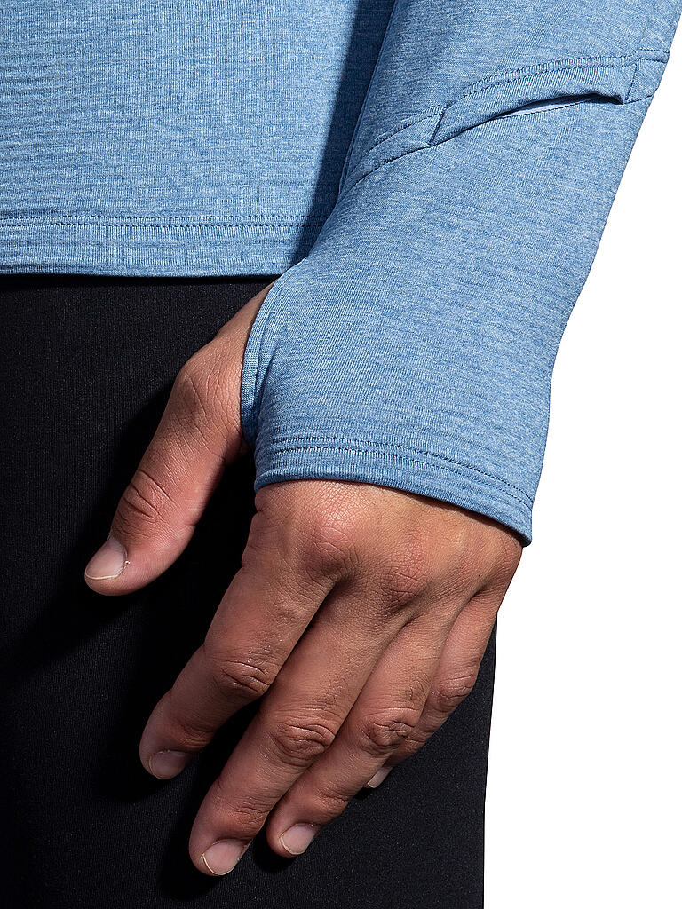 BROOKS | Herren Laufhoodie Notch Thermal Hoodie 2.0 | hellblau