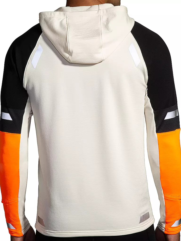 BROOKS | Herren Laufhoodie Run Visible Thermal 2.0 | weiss