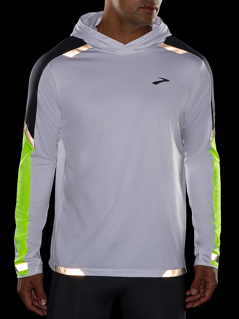 run visible thermal hoodie