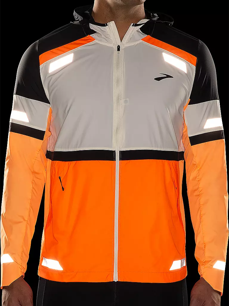 BROOKS | Herren Laufjacke Run Visible 2.0 | weiss