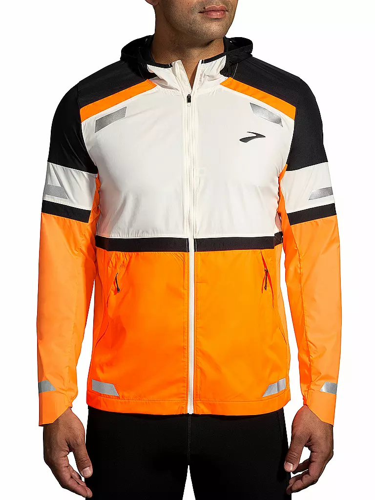 BROOKS | Herren Laufjacke Run Visible 2.0 | weiss