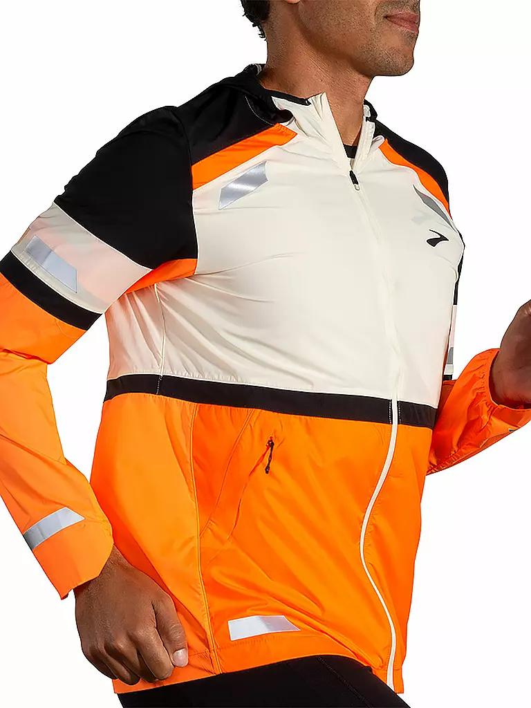 BROOKS | Herren Laufjacke Run Visible 2.0 | weiss