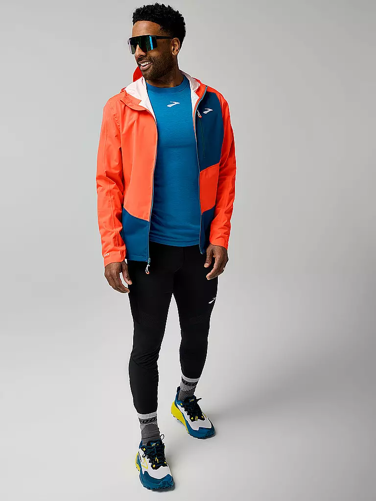 BROOKS | Herren Laufjacke Trail High Point | koralle