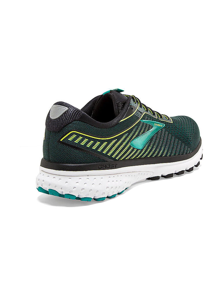 BROOKS Herren Laufschuh Ghost 12 BLACK LIME schwarz