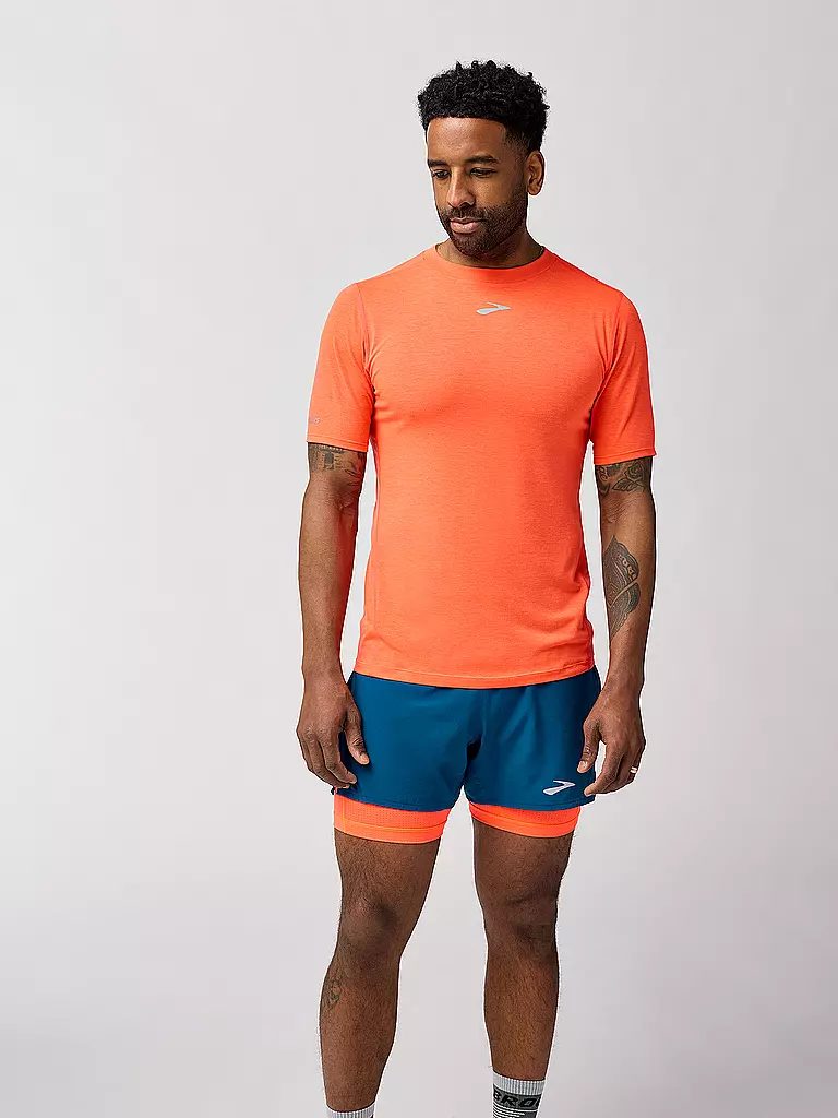 BROOKS | Herren Laufshirt High Point SS | koralle