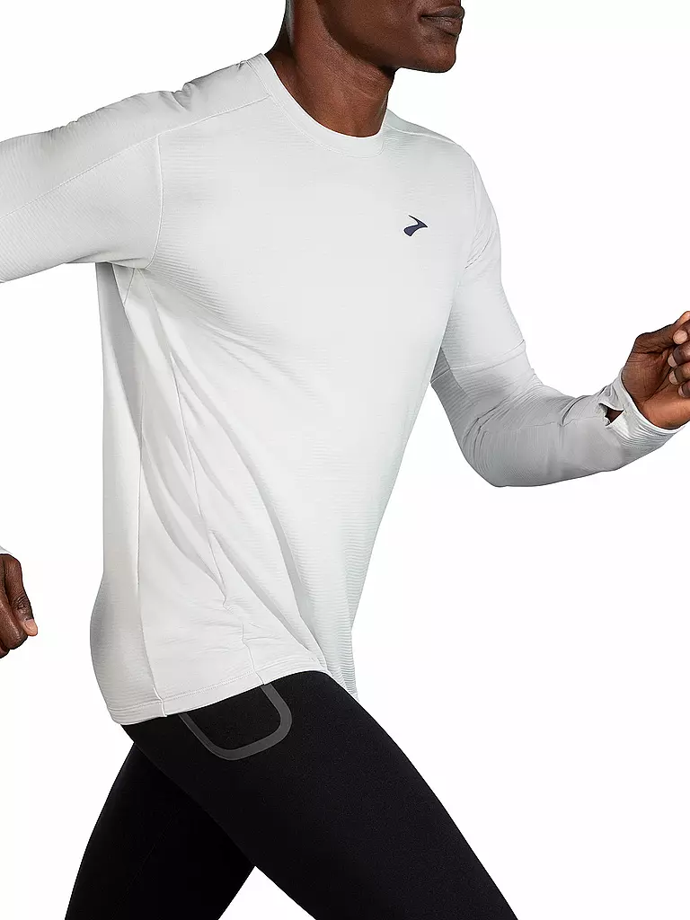 BROOKS | Herren Laufshirt Notch Thermal Long Sleeve 2.0 | grau