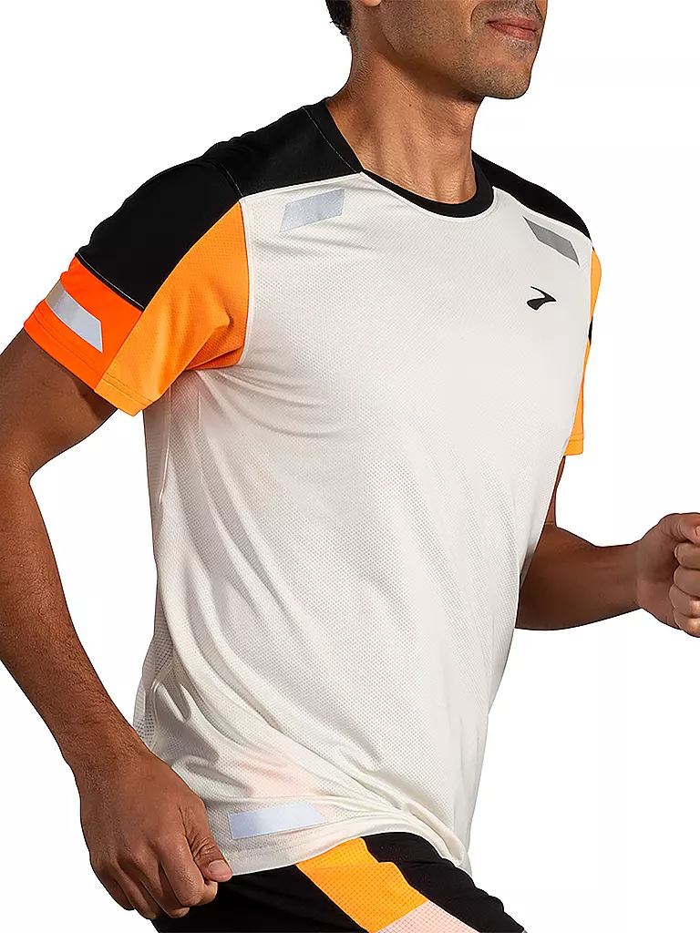 BROOKS | Herren Laufshirt Run Visible 2.0 | weiss