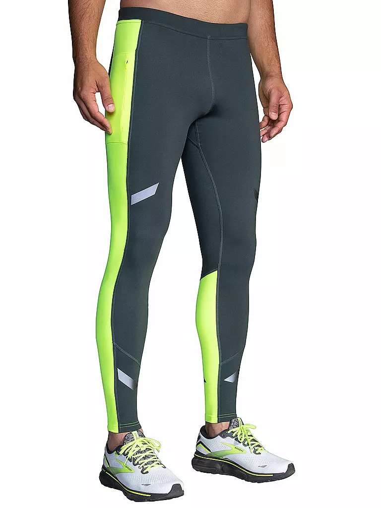 BROOKS | Herren Lauftight Run Visible Thermal | grau