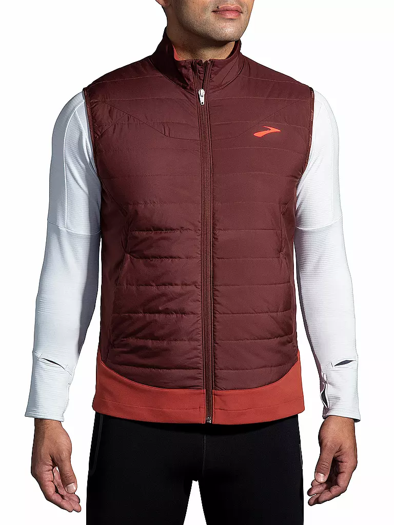 BROOKS | Herren Laufweste Shield Hybrid Vest 2.0 | rot