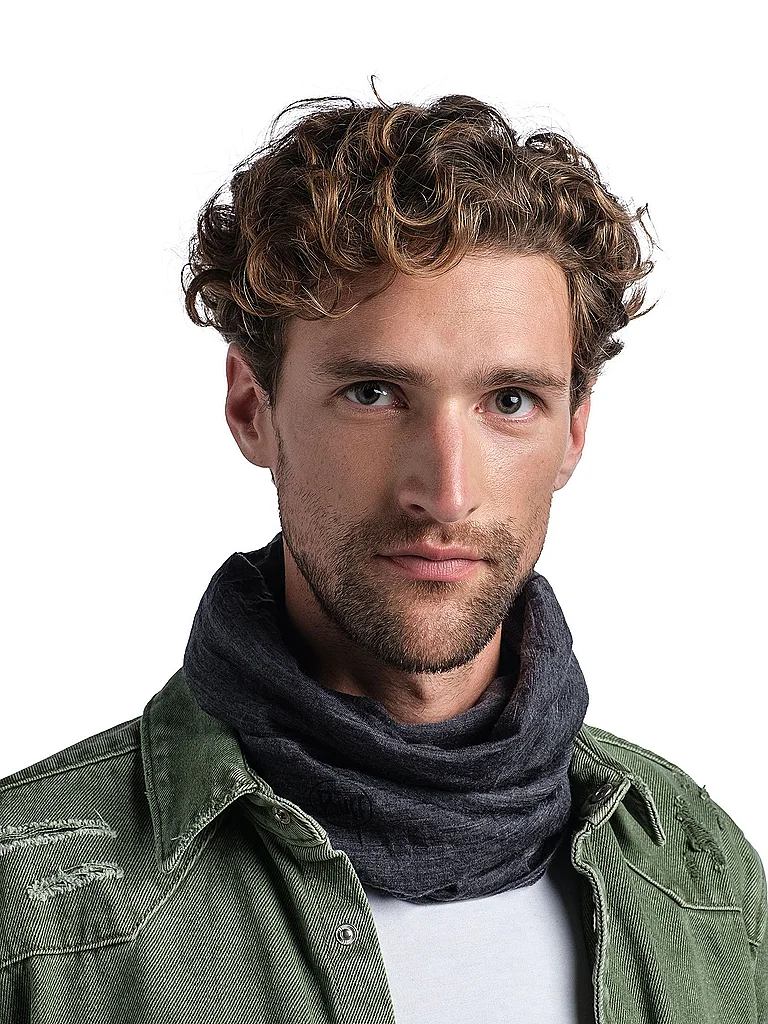 BUFF Multifunktionstuch Lightweight Merino Wool grau — Bild 3