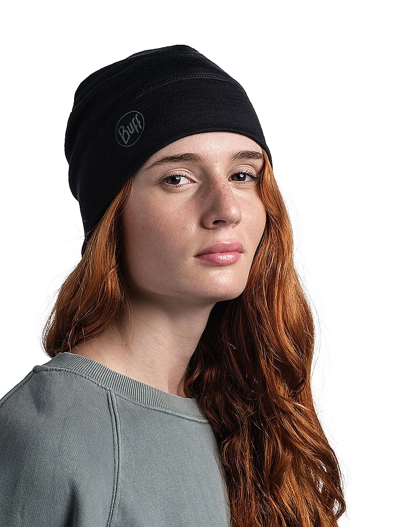 BUFF Haube Lightweight Merino Wool schwarz — Bild 3