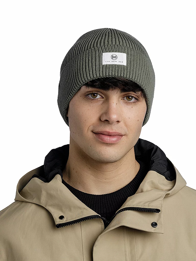 BUFF Mütze Drisk Knitted olive — Bild 3