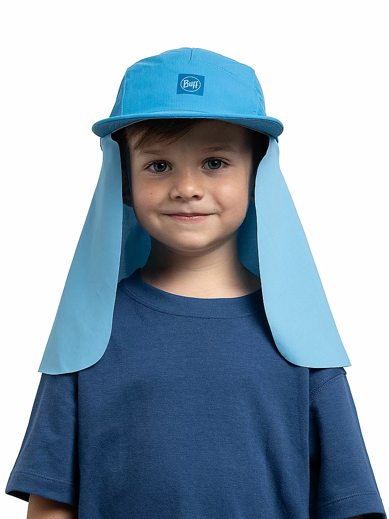 BUFF Kinder Kappe Desert mit Nackenschutz blau — Bild 3