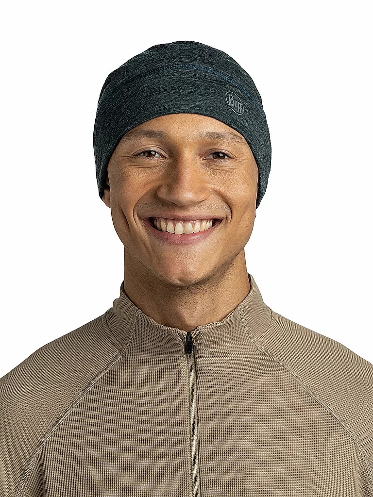 BUFF Mütze Lightweight Merino Wool dunkelgrün — Bild 3