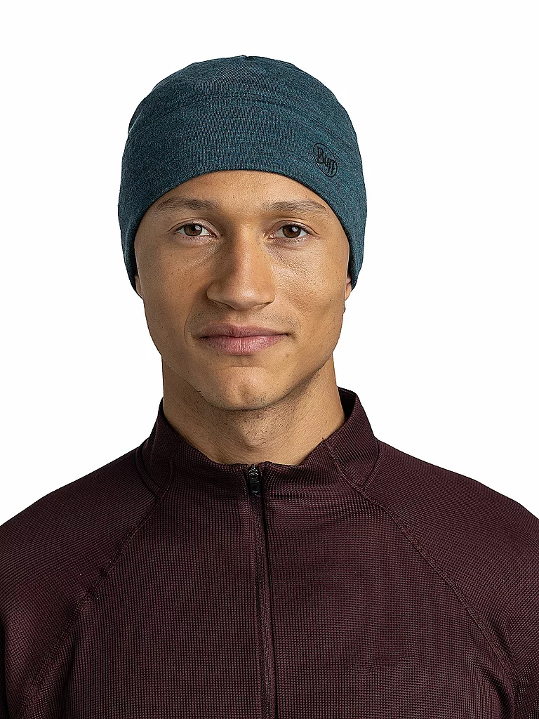 BUFF Mütze Midweight Merino Wool dunkelblau — Bild 3