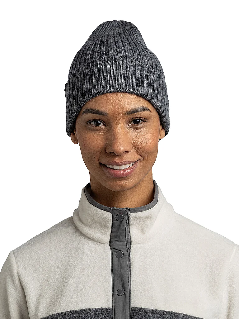 BUFF Mütze Norval Merino grau — Bild 3