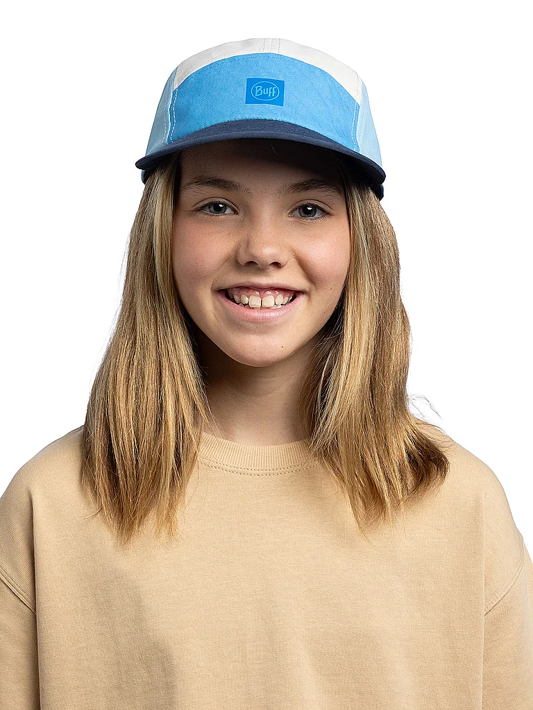 BUFF Kinder Kappe 5 Panel Go blau — Bild 3
