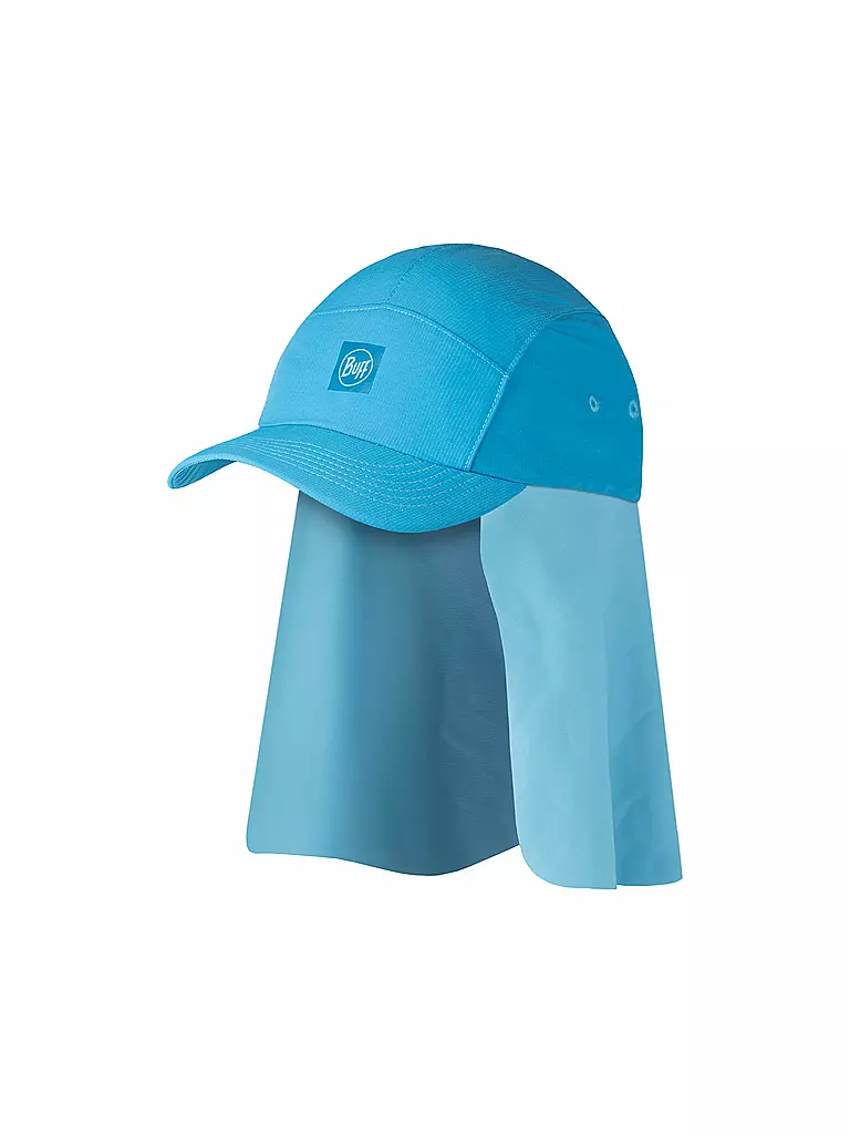 BUFF | Kinder Kappe Desert mit Nackenschutz | blau
