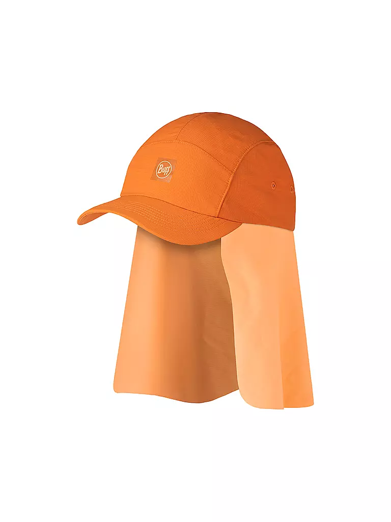 BUFF | Kinder Kappe Desert mit Nackenschutz | orange
