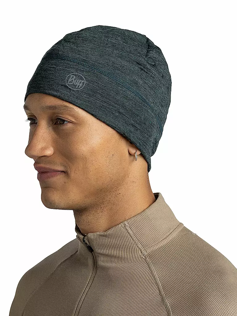 BUFF | Mütze Lightweight Merino Wool | dunkelgrün