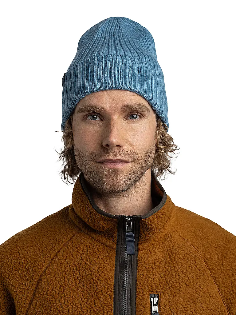 BUFF | Mütze Norval Merino  | blau