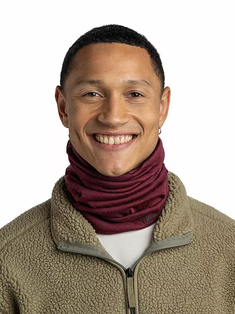 BUFF | Multifunktionstuch Midweight Merino | dunkelrot
