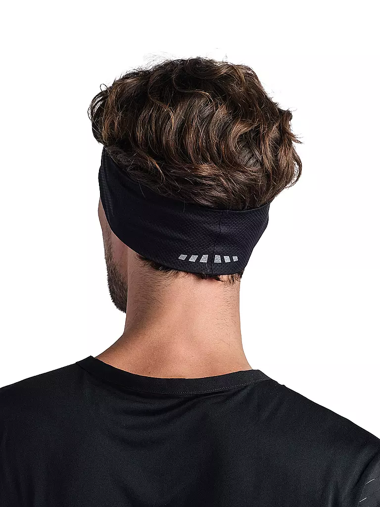 BUFF | Stirnband Reflective Fastwick R-Solid Black | grau
