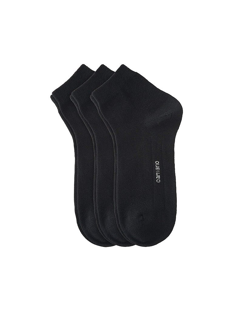 CAMANO Kurzsocken CA-Soft Quarter 3er Pkg. schwarz | 35-38