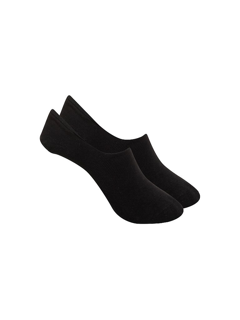 CAMANO Erw. Sneaker Socken Footy 2er Pkg. schwarz | 35-38