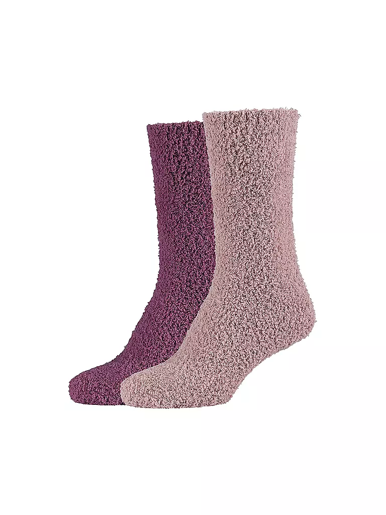 CAMANO | Damen Kuschelsocken Cosy 2er Pkg. | beere