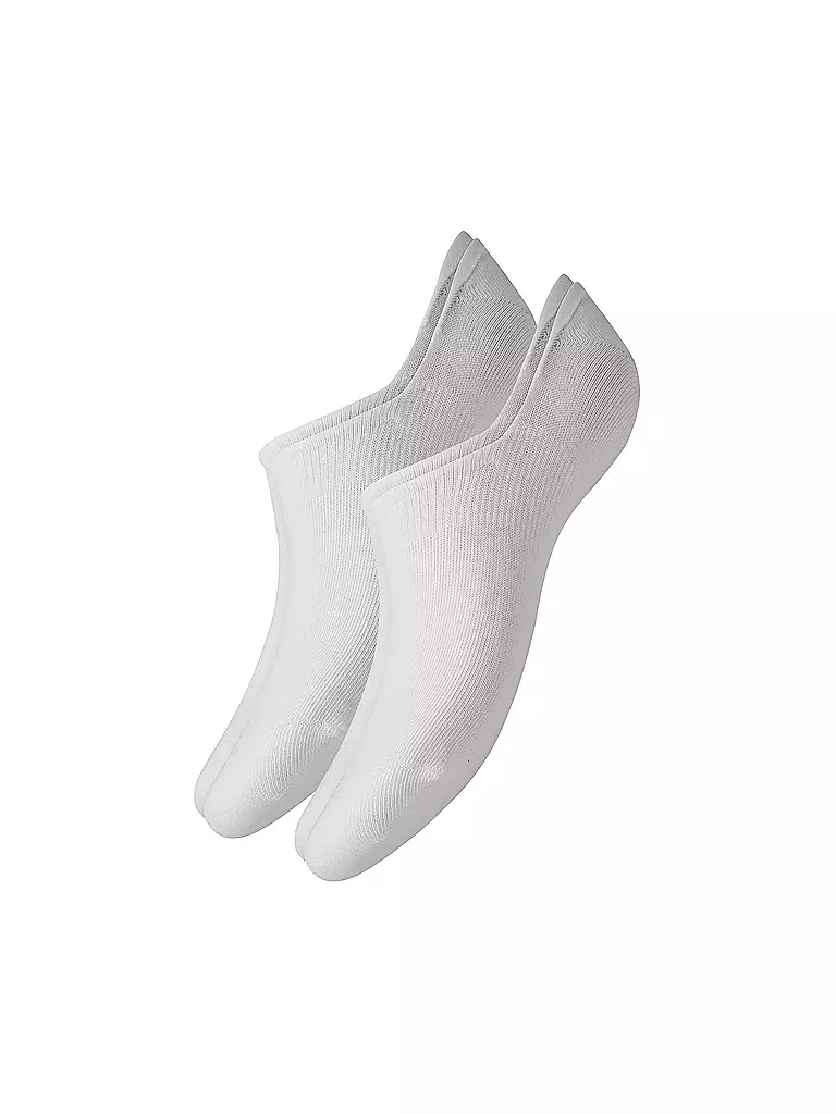 CAMANO Erw. Sneaker Socken Footy 2er Pkg. weiss